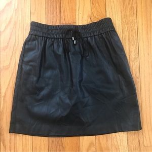 TopShop Faux Leather Mini Skirt